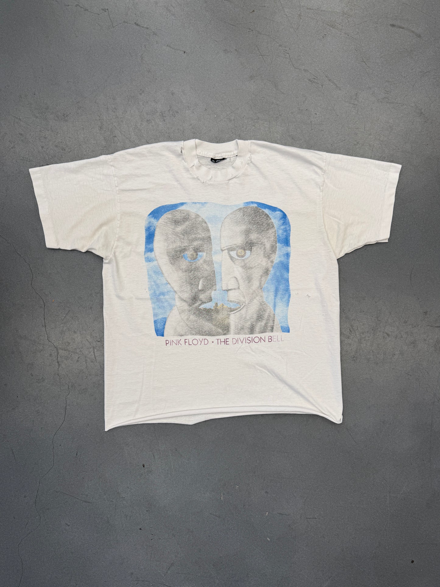 1994 PINK FLOYD DIVISION BELL WORLD TOUR THROUGH THE YEARS CROPPED TEE (CUT SCREEN STARS TAG)