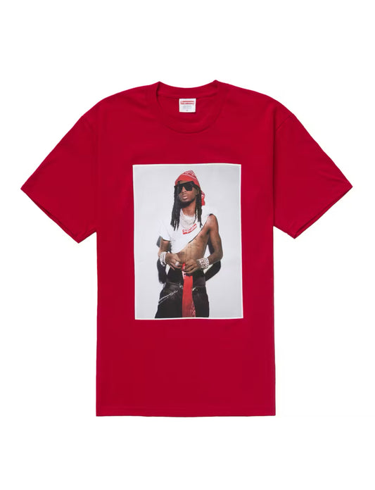 FW25 SUPREME PLAYBOI CARTI PHOTO TEE - RED (L) (NEW)