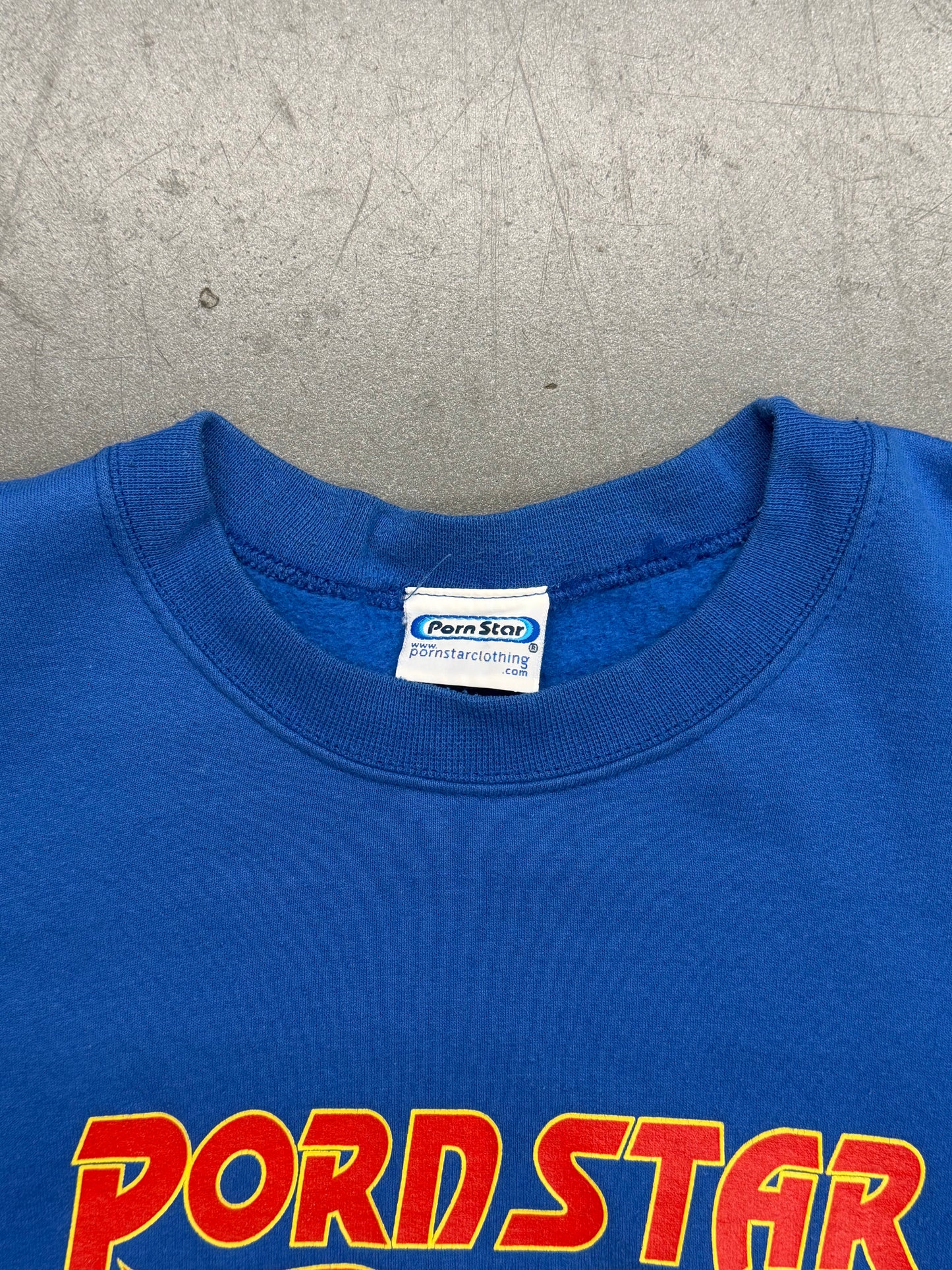 Y2K PORN STAR FLAME LOGO CREWNECK