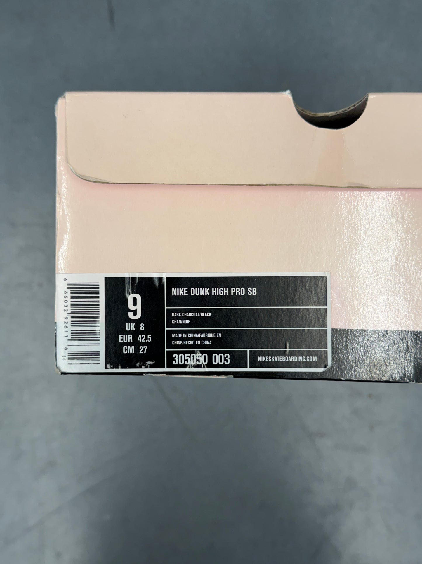 2004 NIKE SB DUNK HIGH HUF (WITH REPLACEMENT PINK BOX)