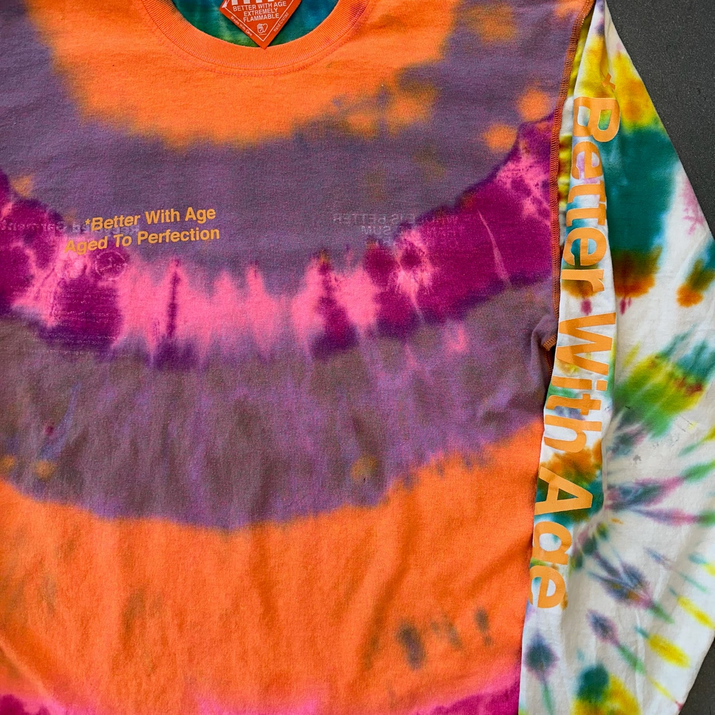 BETTER WITH AGE TIE DYE LONGSLEEVE REVERSABLE