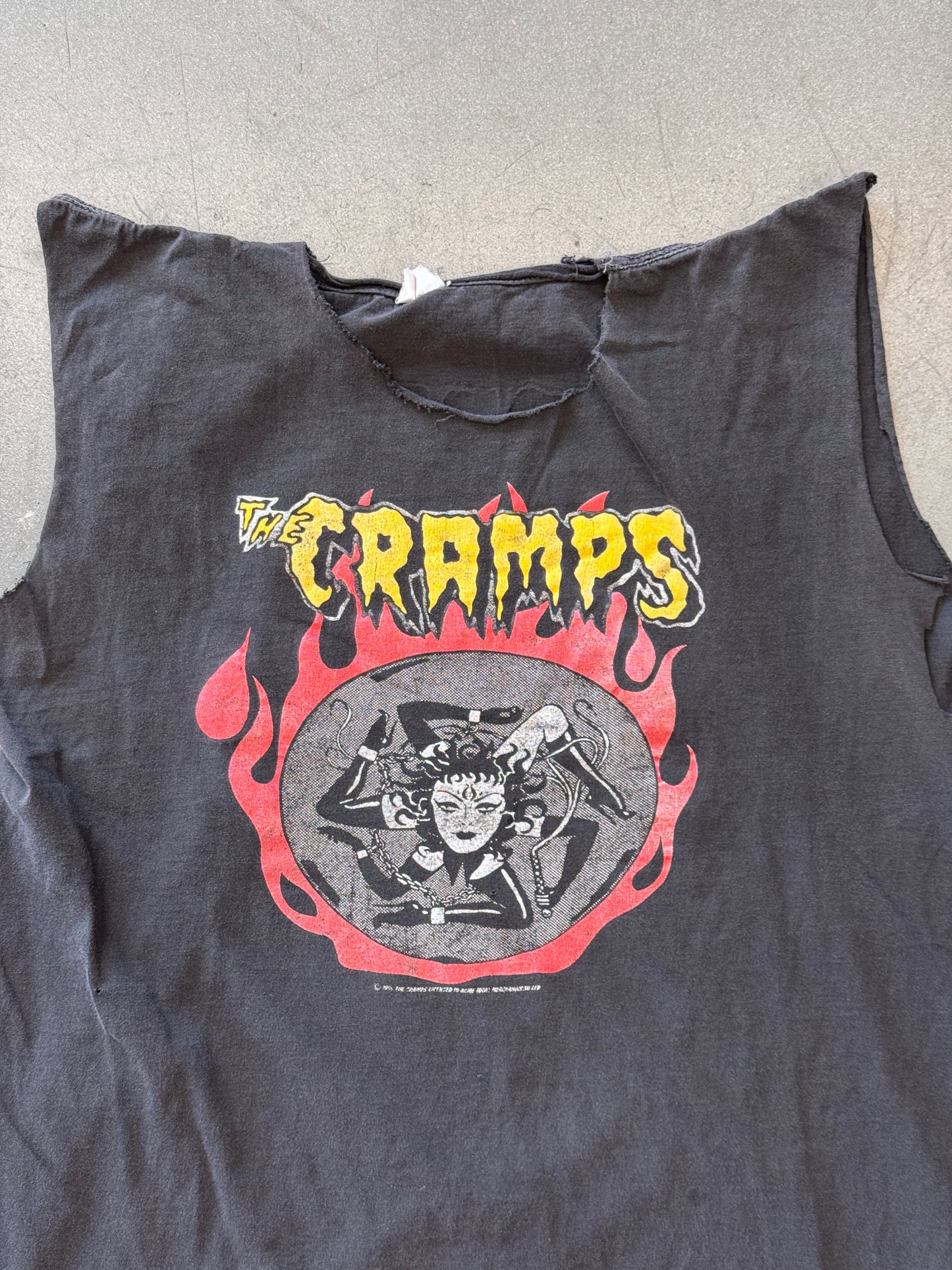 1990 THE CRAMPS AT READING CUT-OFF TEE