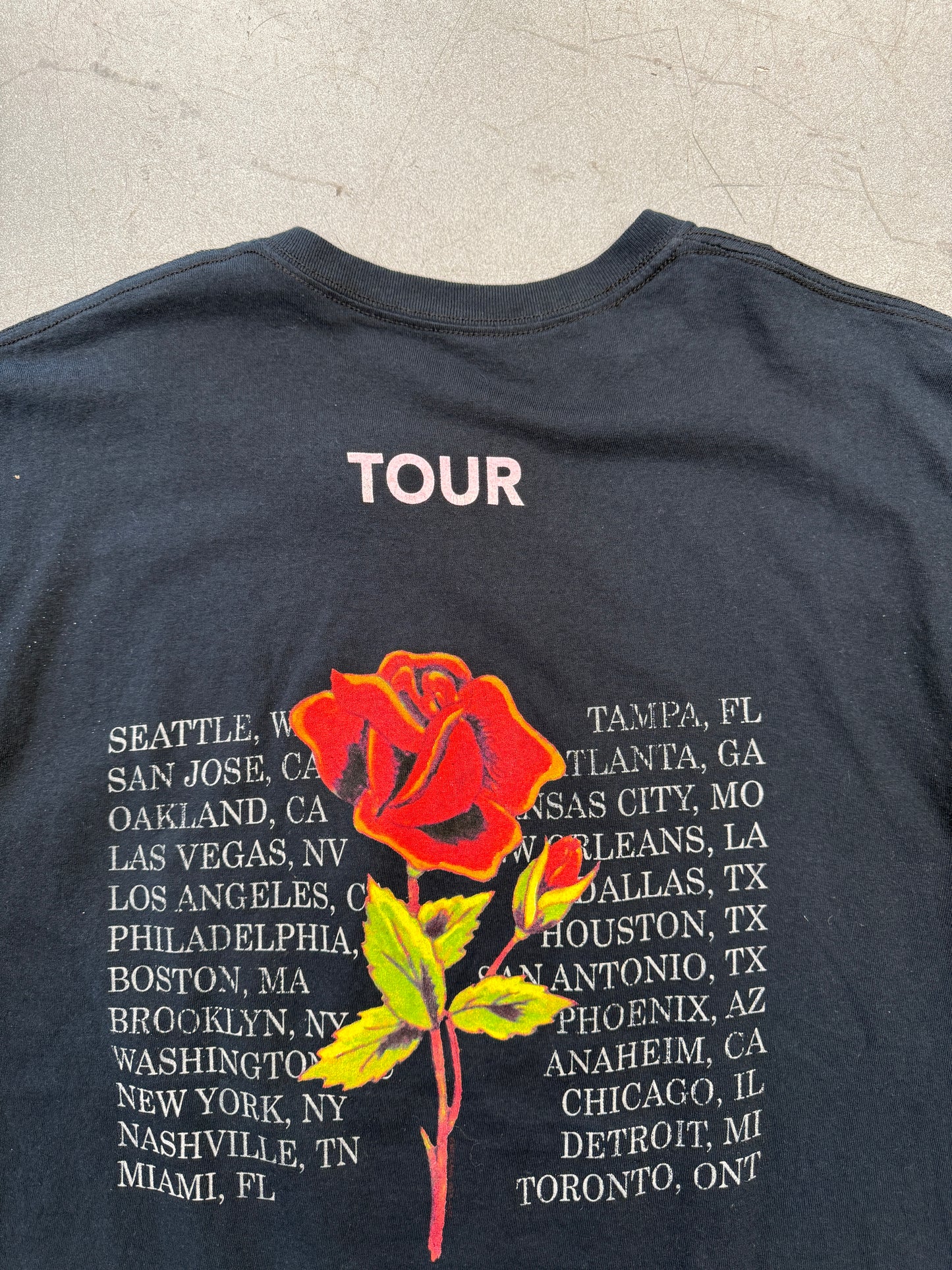 2014 YEEZUS GRIM REAPER ROSE TOUR TEE (PRINTED TAG)