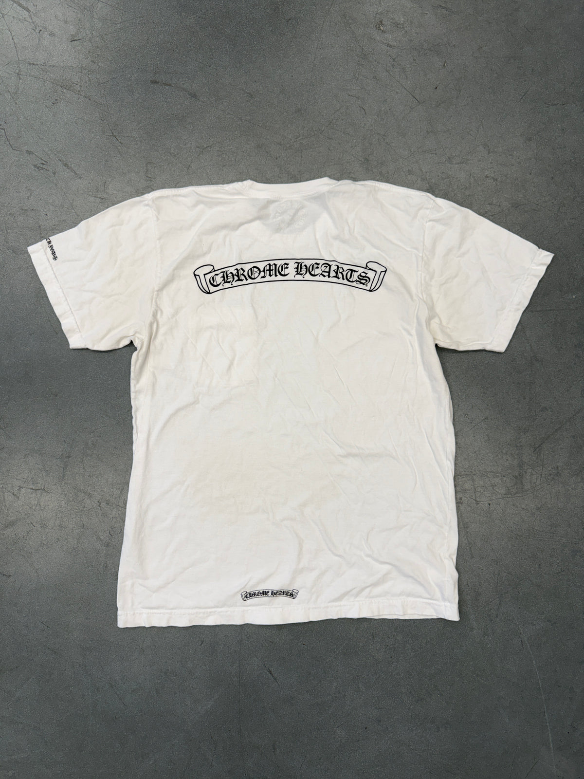 CHROME HEARTS SCROLL POCKET TEE - WHITE