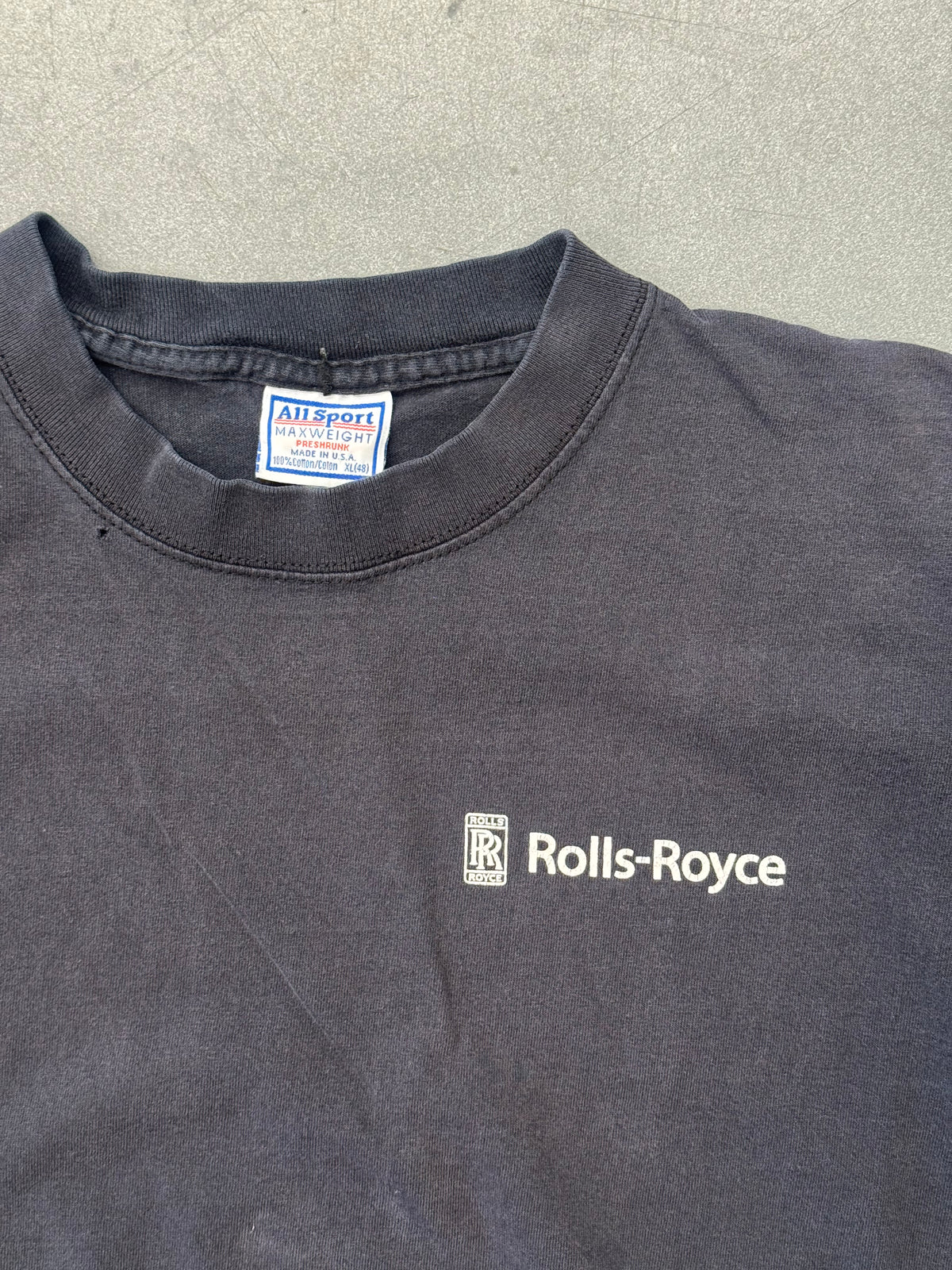 90S ROLLS-ROYCE SPELLOUT LOGO TEE (ALLSPORT TAG)