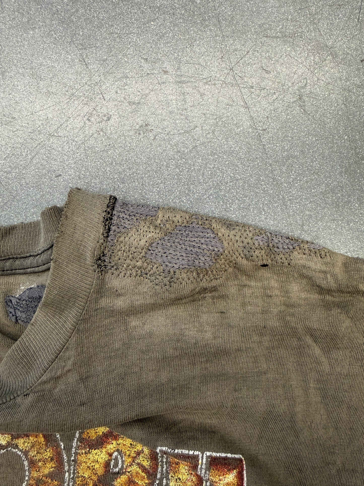 '90S IN MEMORY OF THE NOTORIOUS BIG MAKAVELI RAP REPAIRED TEE (FADED TAG)