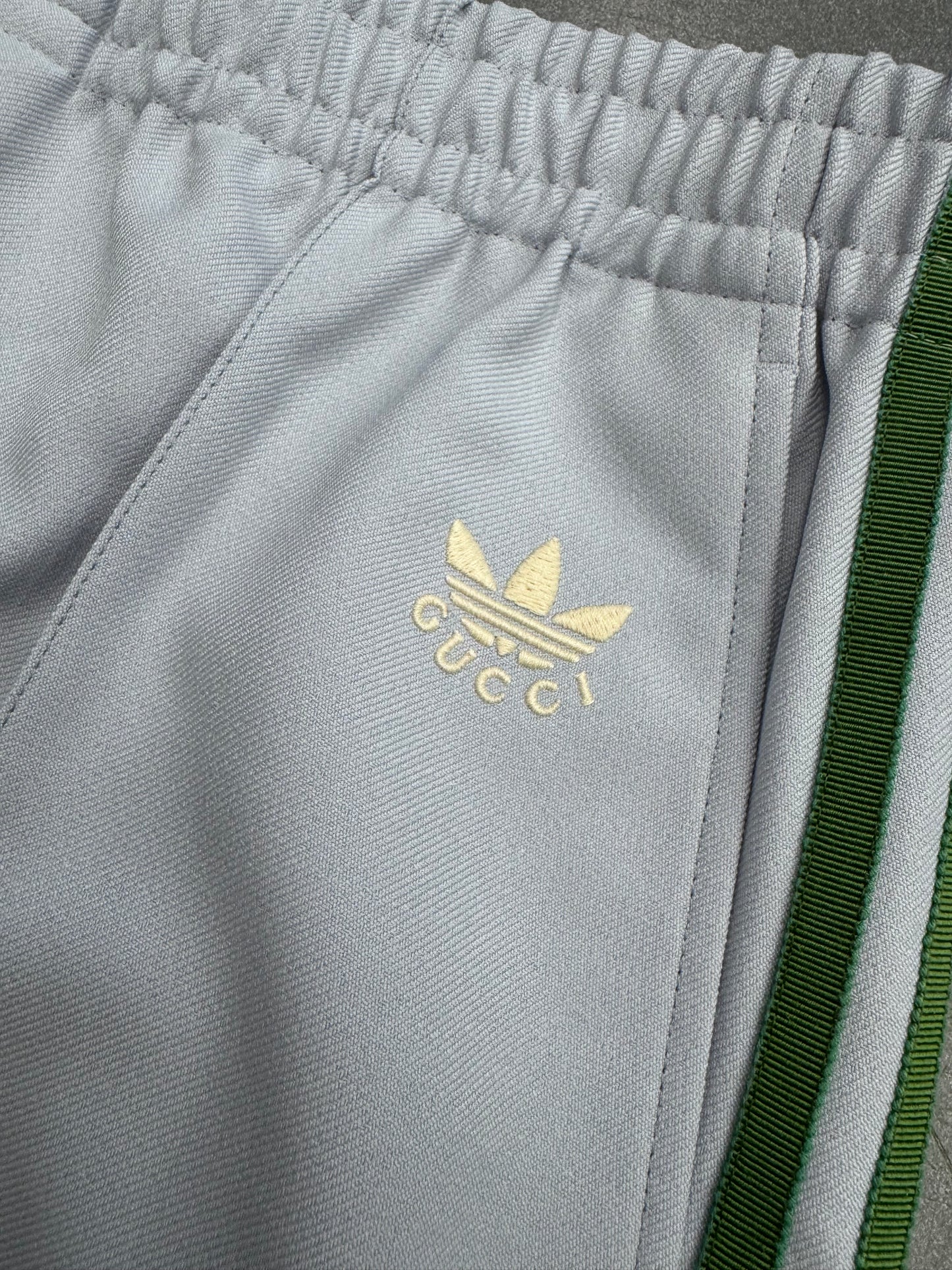 GUCCI X ADIDAS FLUID DRILL PANT - DUST BLUE/GREEN (52)