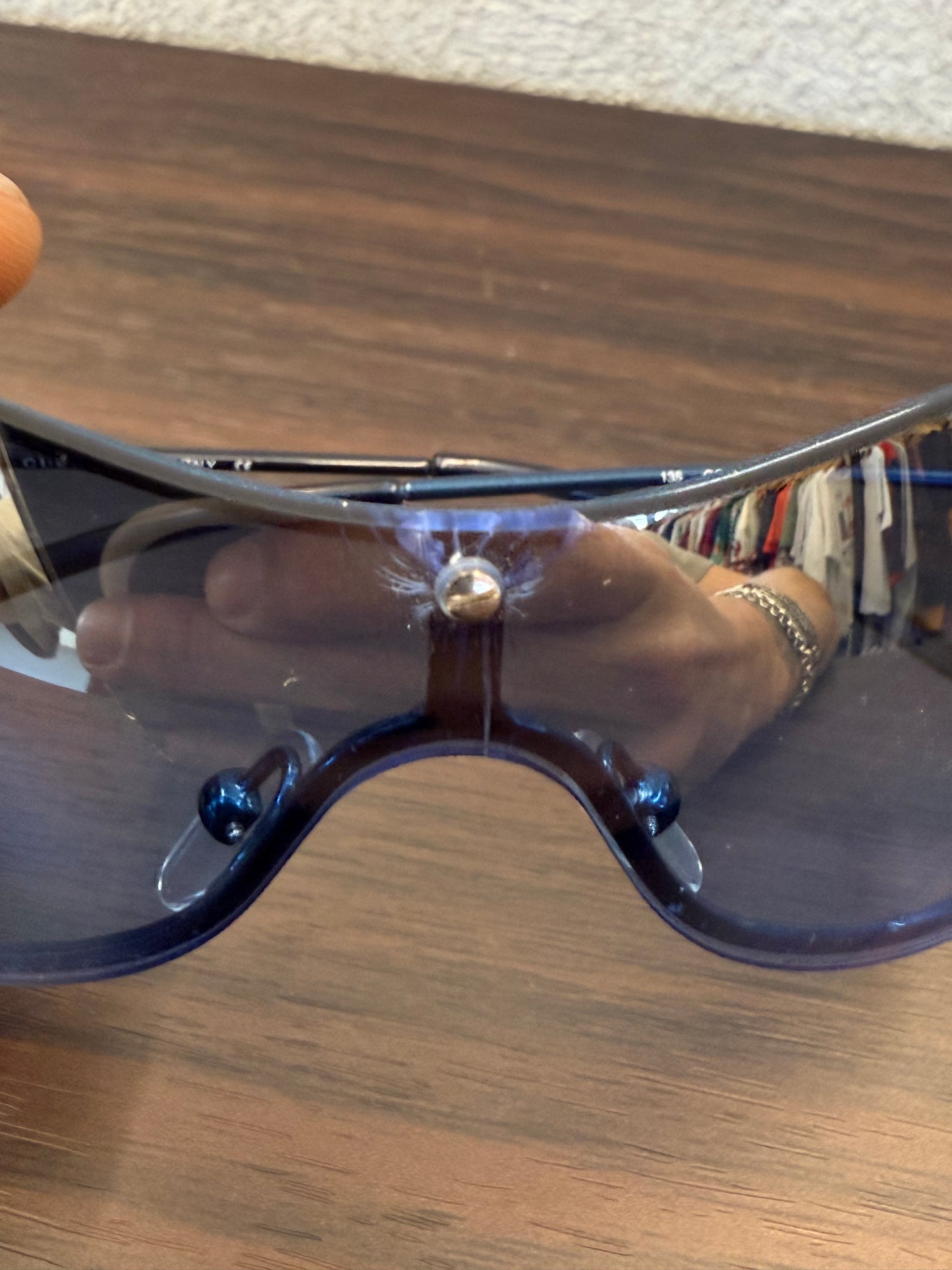 SS01 GUCCI RIMLESS TOM FORD ERA SHIELD MASK SUNGLASSES W/ REPLACEMENT BLACK SLEEVE