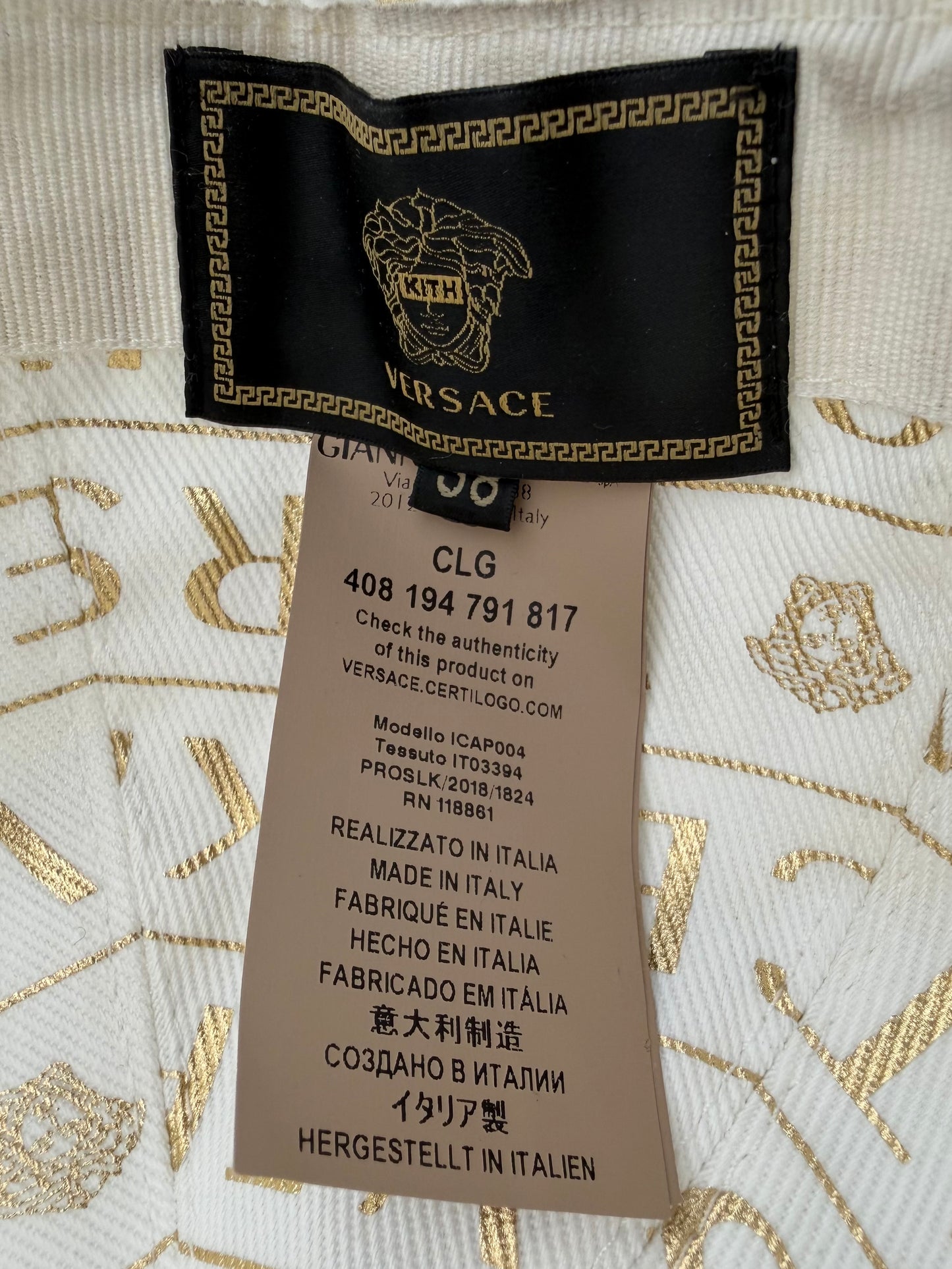 KITH VERSACE MONOGRAM HAT (PRIMO CONSIGNMENT)