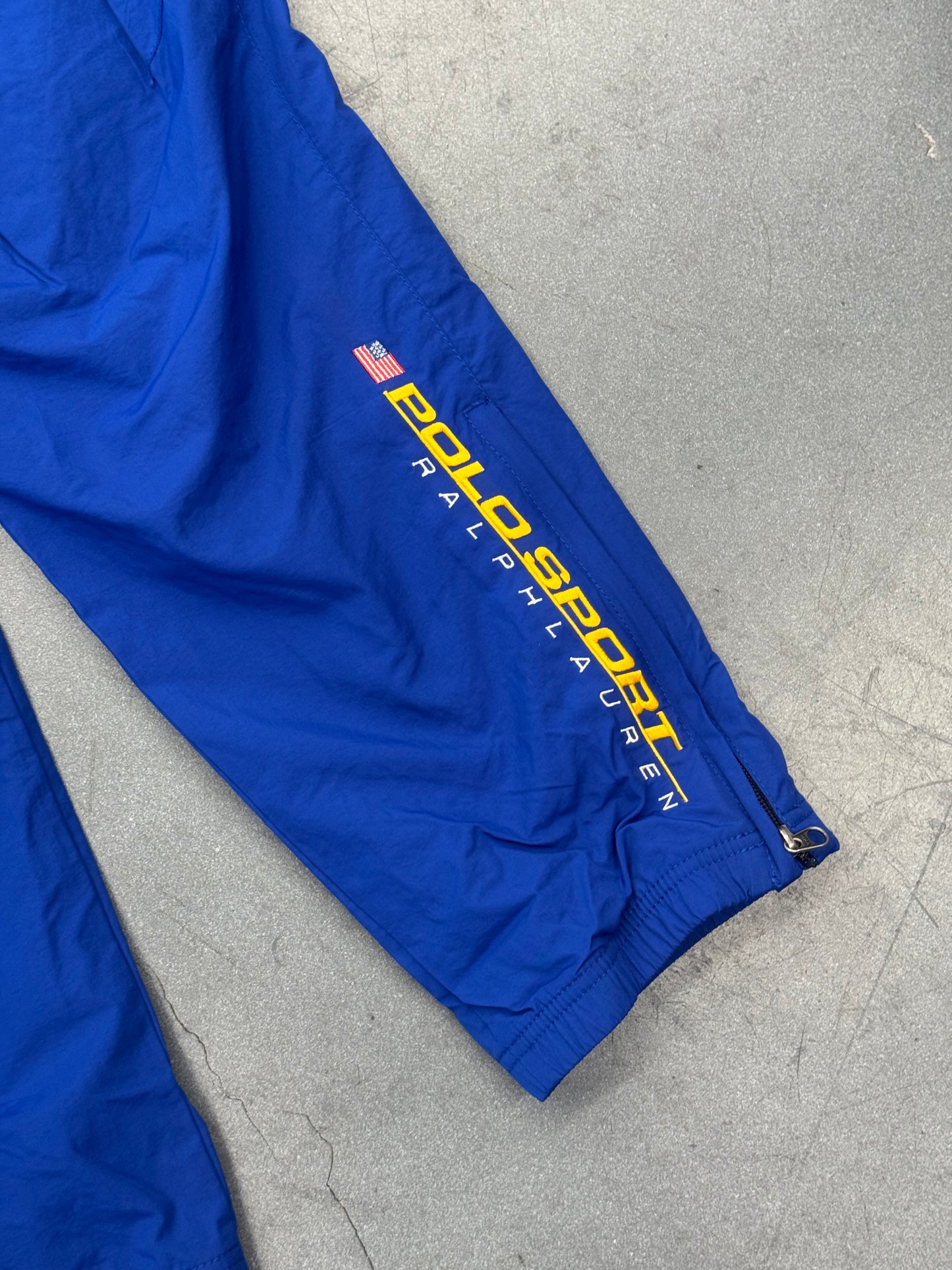 VINTAGE RALPH LAUREN POLO SPORT TRACK PANTS - BLUE