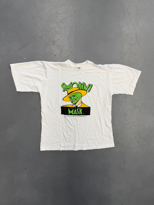 1995 THE MASK "SMOKIN!" EUROPEAN MOVIE PROMO TEE (BANPRESTO TAG)