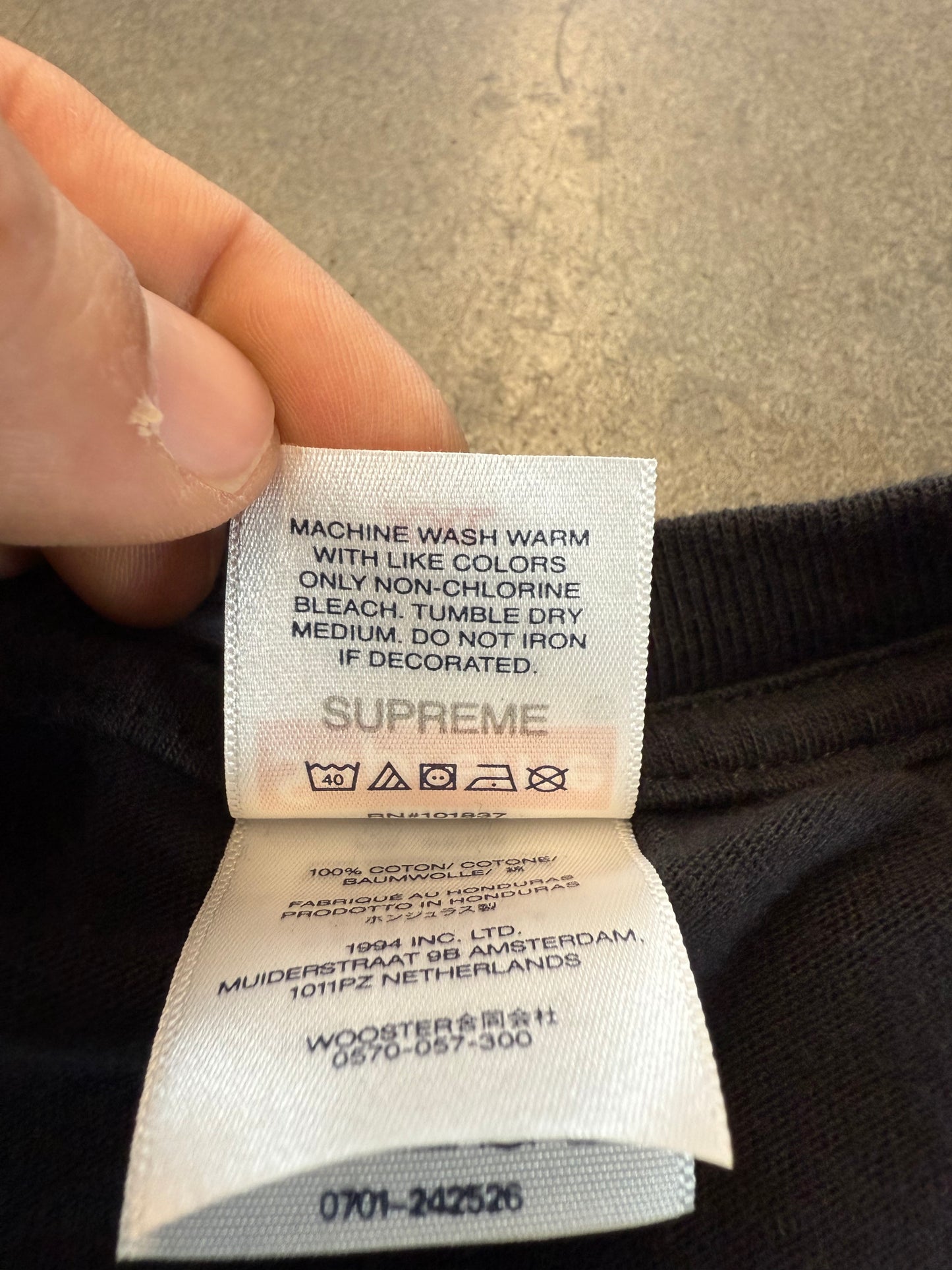 FW24 SUPREME TYLER THE CREATOR TEE - BLACK (2XL)