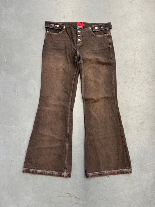 HEAVEN BY MARC JACOBS JACOBS DETACHED WAISTBAND FLARE JEANS