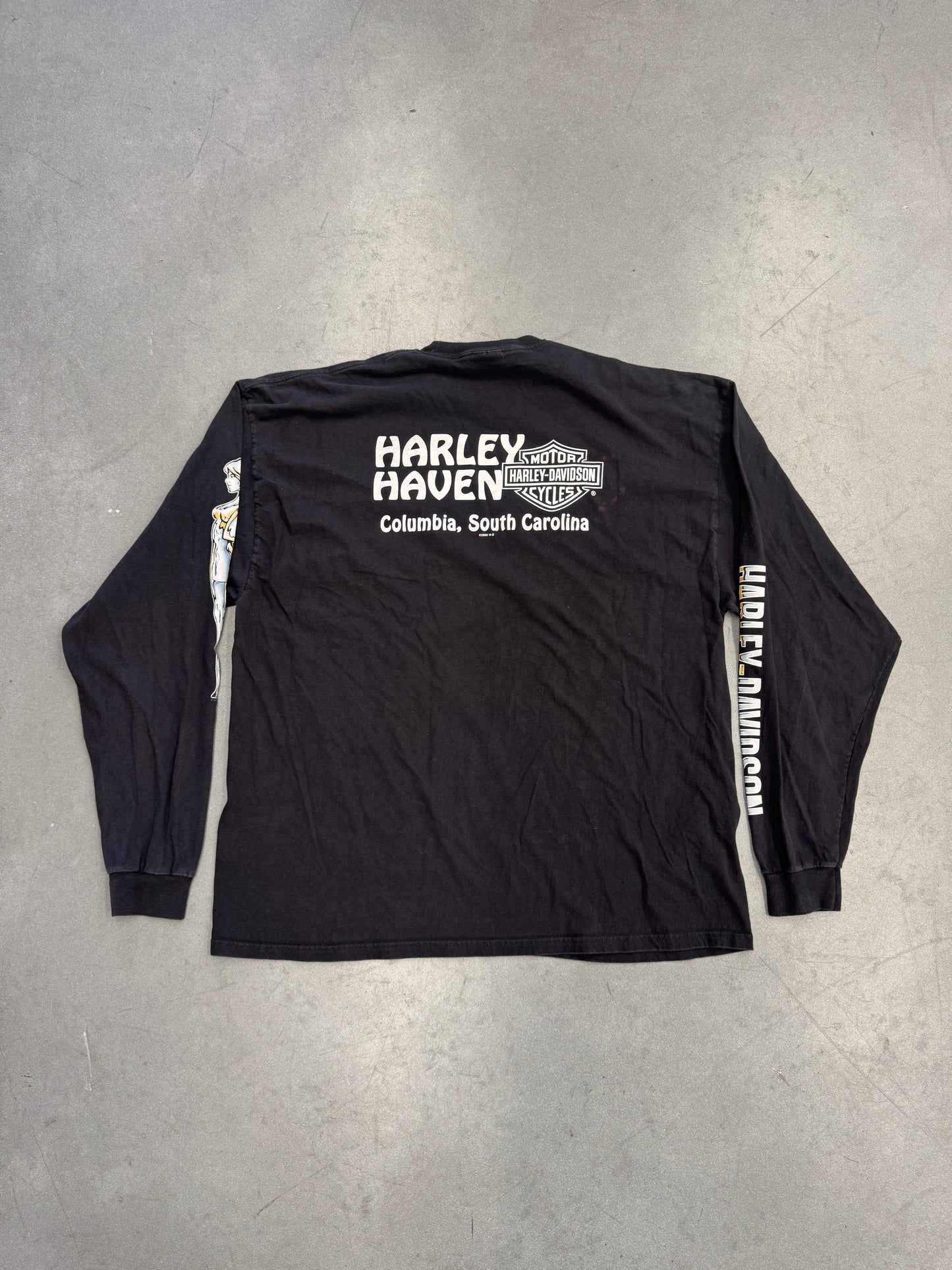 2012 HARLEY-DAVIDSON HARLEY HAVEN COLUMBIA, SOUTH CAROLINA CHROME GIRL LS POCKET TEE