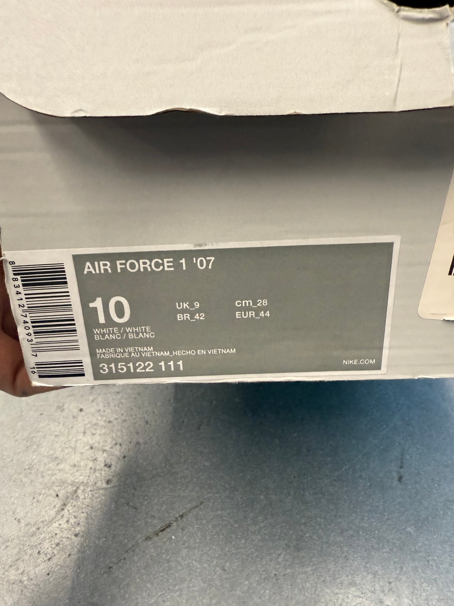 2019 SIZE 10 AIR FORCE 1 FLIGHT CLUB MIAMI OPENING CUSTOM TBD IN PROGRESS (PRE-OWNED WITH BOX)