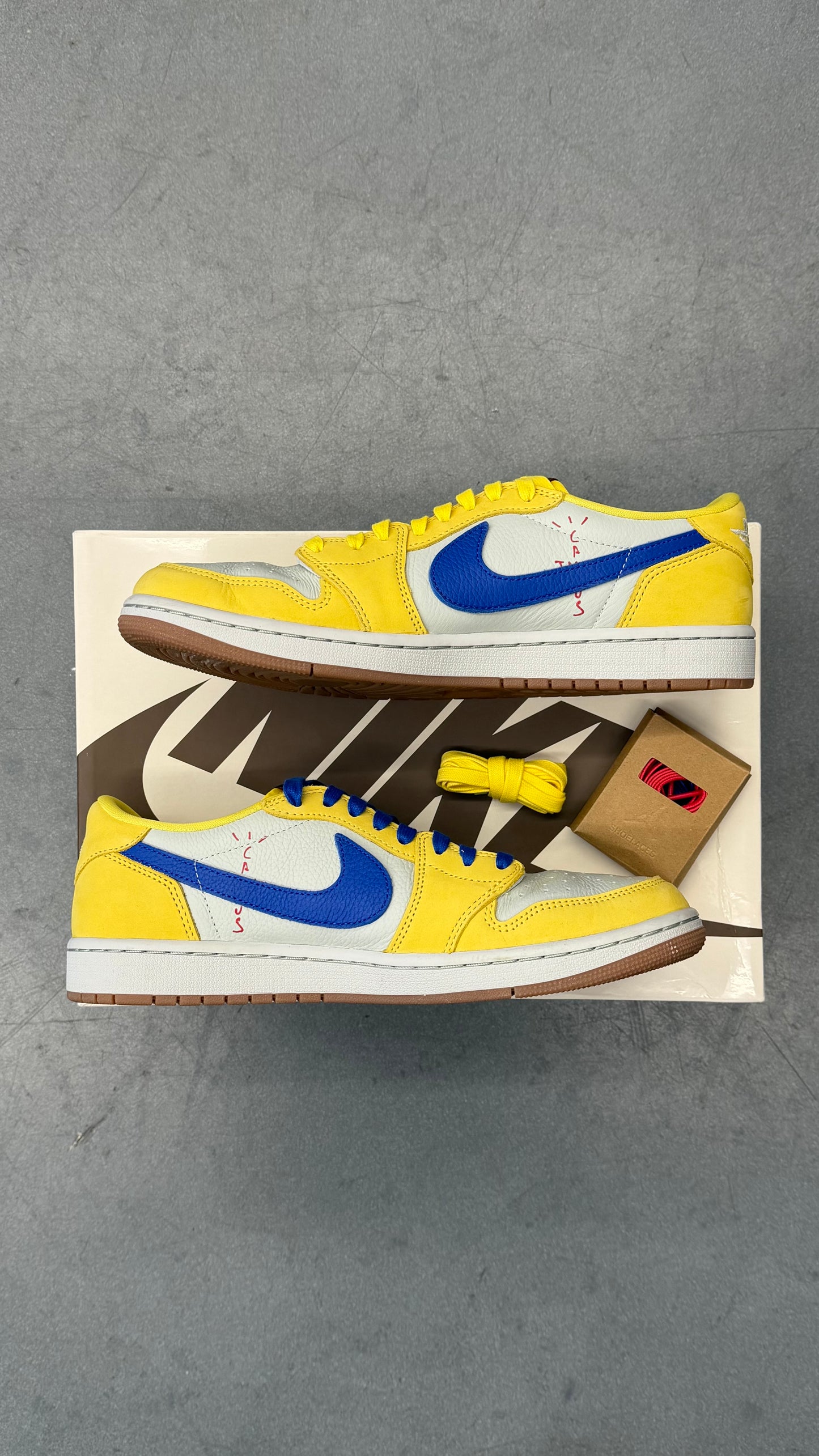 2024 JORDAN 1 RETRO LOW OG SP TRAVIS SCOTT CANARY (WOMEN'S)