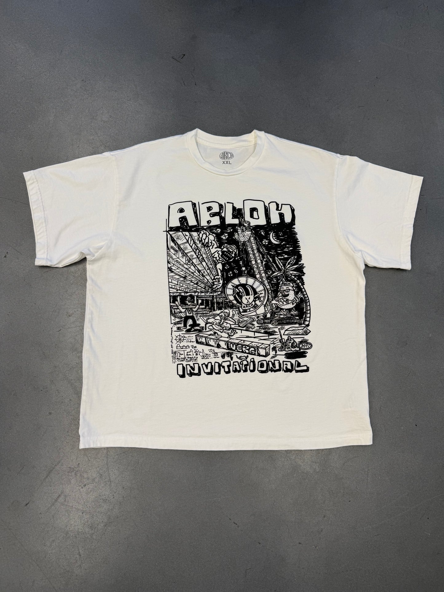 2023 ARCH X ABLOH INVITATIONAL CONSTRUCTION ZONE TEE - WHITE (2XL)