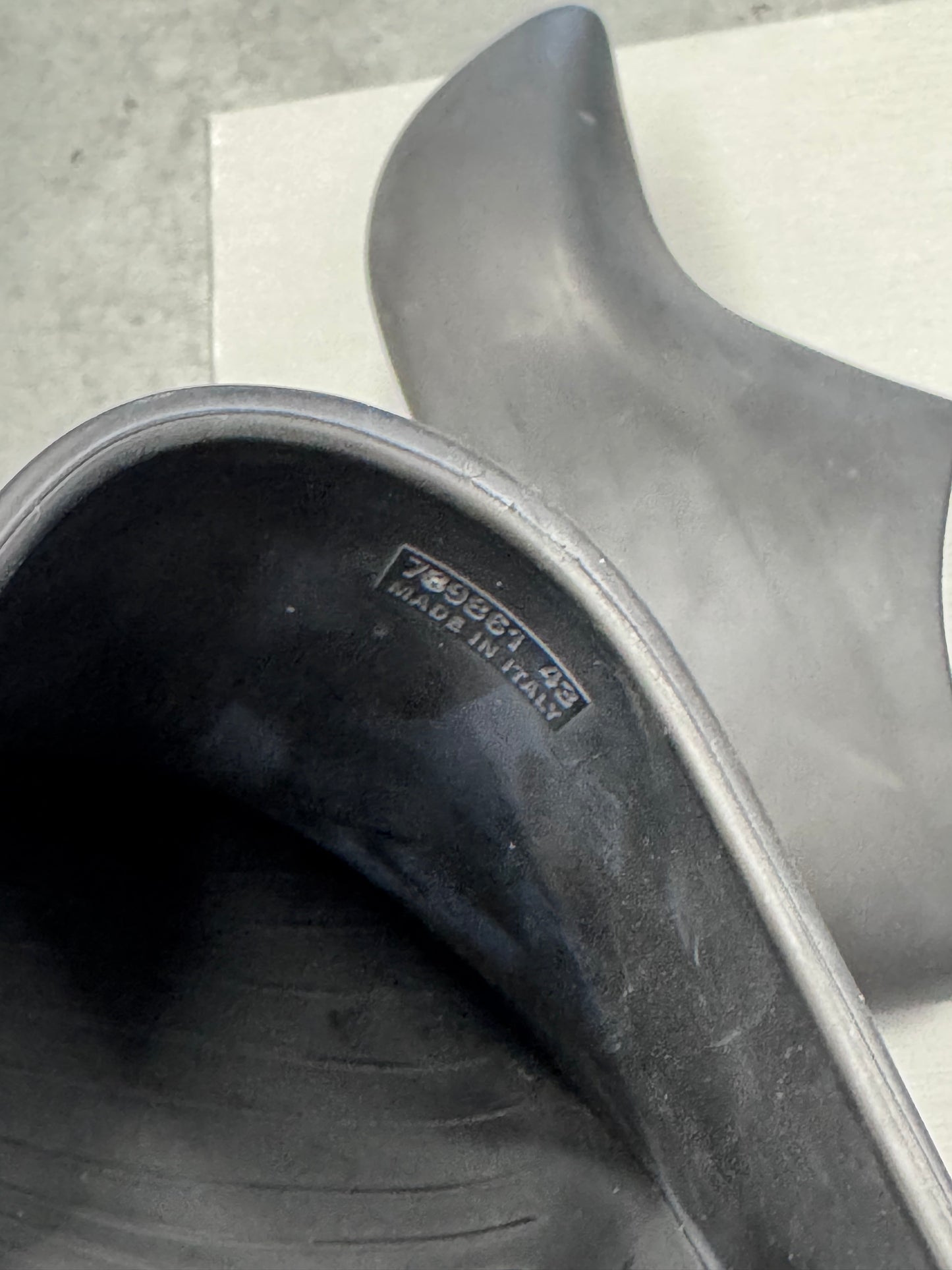 SIZE 43 BALENCIAGA TECHNO CLOG - MATTE BLACK (PRE-OWNED WITH BOX)