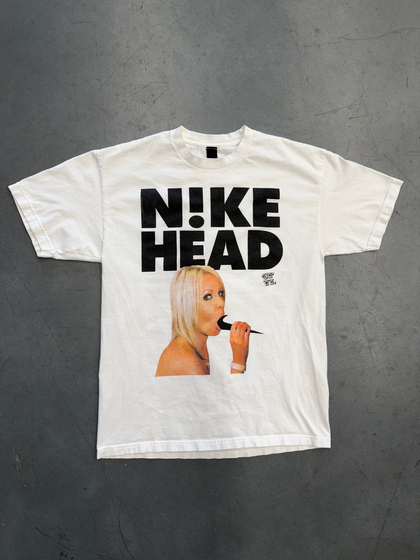 2000'S CPTL N!KE HEAD BOOTLEG NIKE TEE (FADED BLACK TAG)