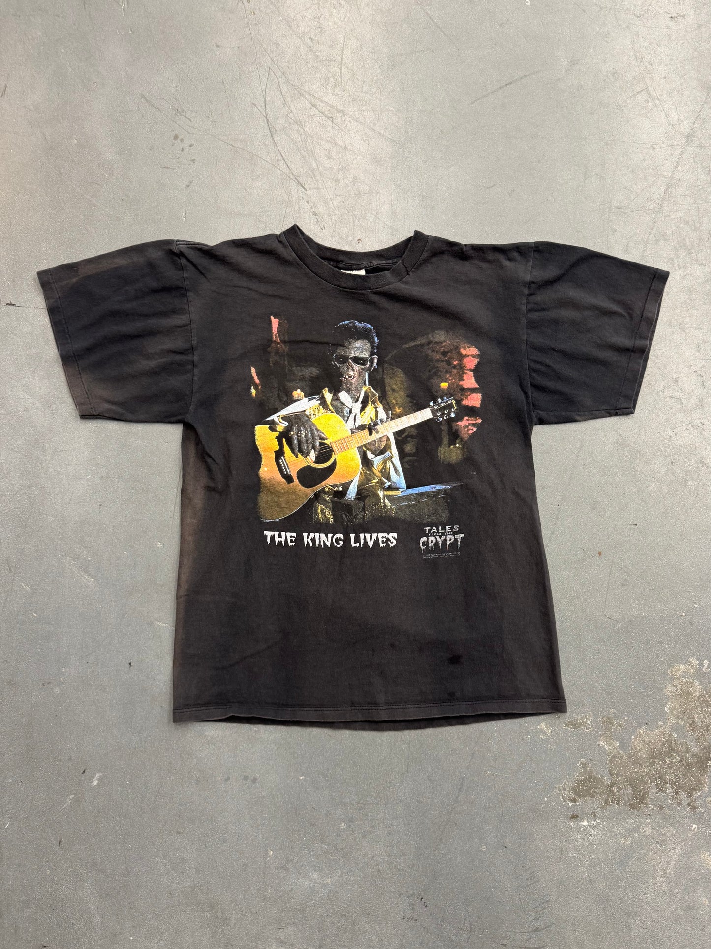 1994 TALES OF THE CRYPT THE KING LIVES TEE (FL ROBINSON TAG)
