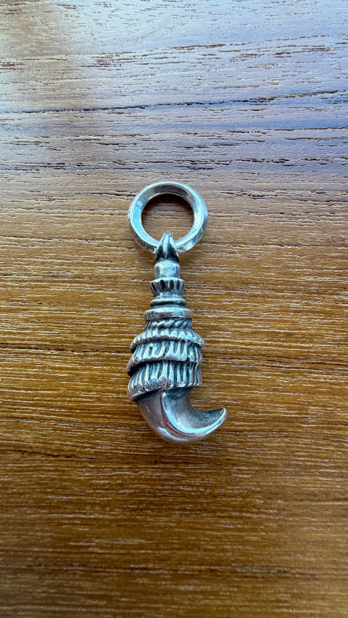 CHROME HEARTS OLD CROW TALON SILVER PENDANT