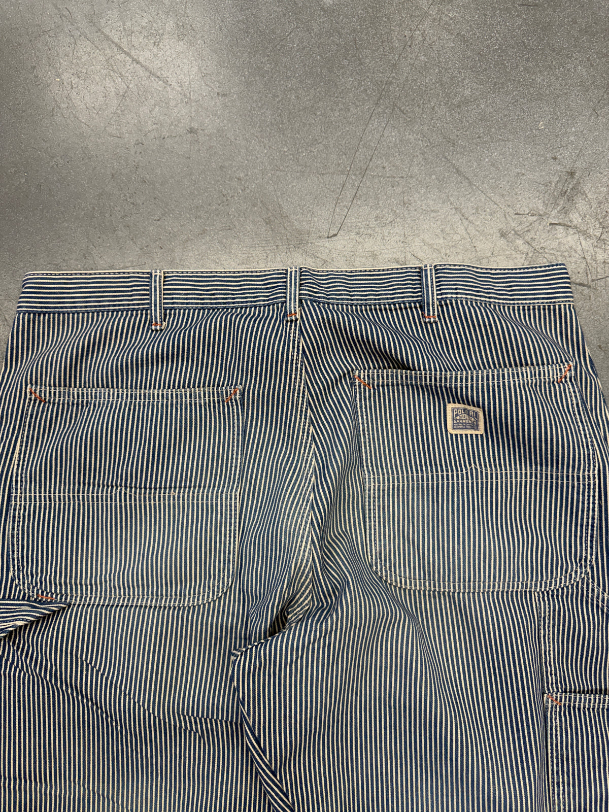 POLO RALPH LAUREN DUNGAREE FIT HICKORY-STRIPE WORKWEAR PANT