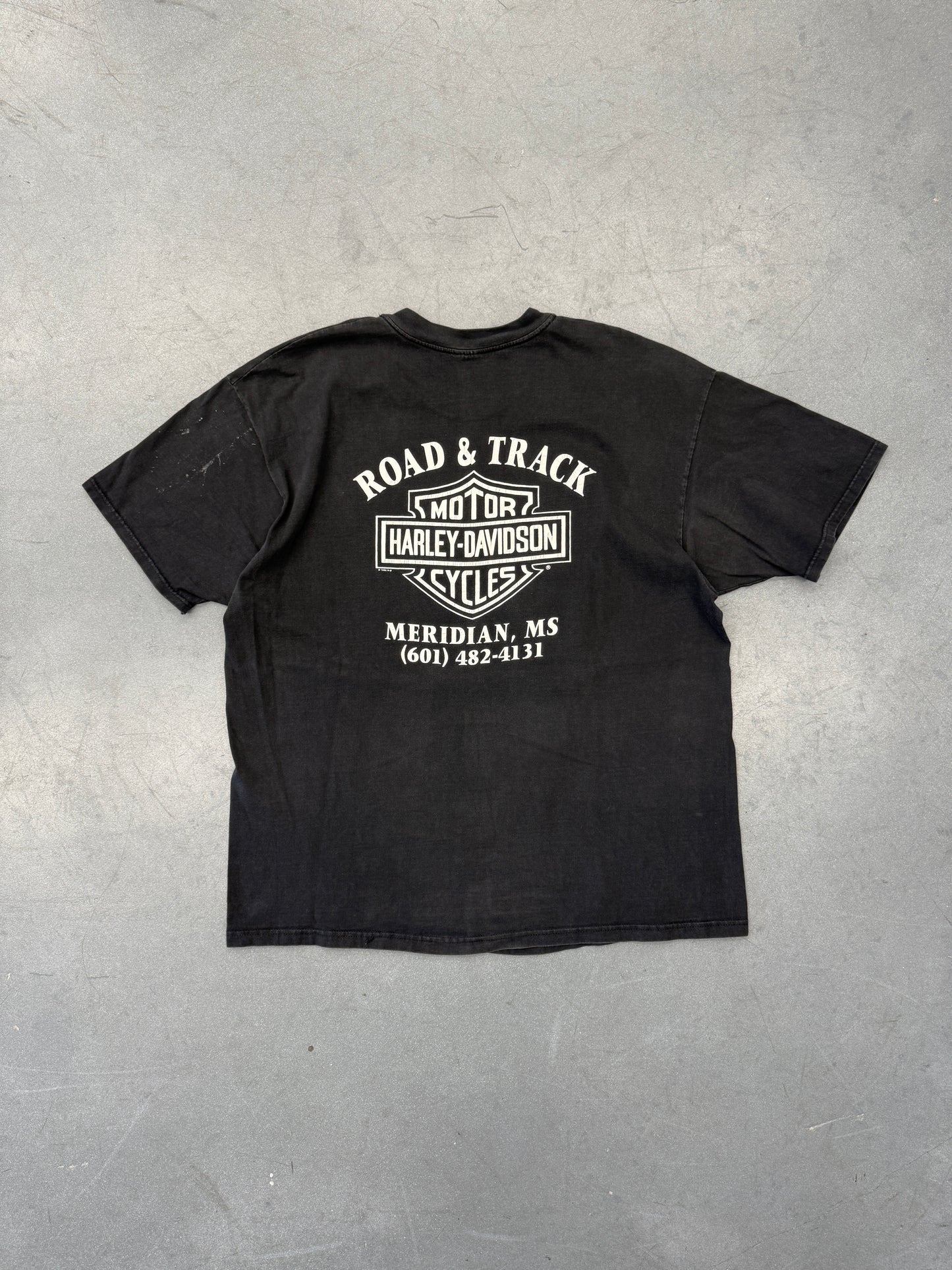 1998 HARLEY-DAVIDSON ROAD & TRACK MERIDIAN, MS FLAMES TEE