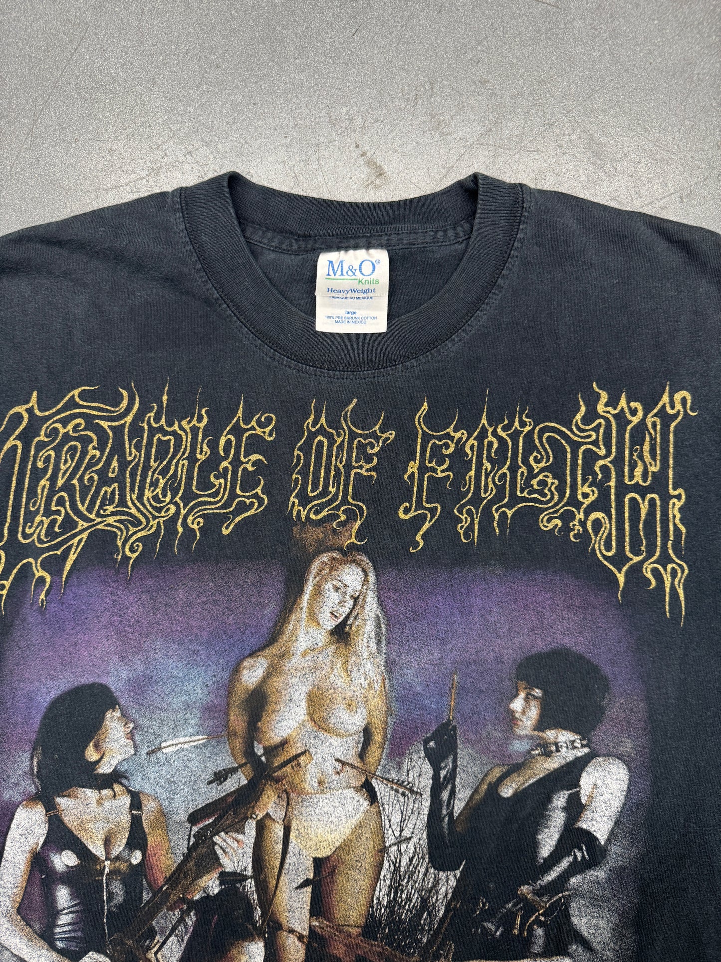 CRADLE OF FILTH SADOMASOCHRIST SIN TO BE FORGIVEN TEE (M&O KNITS TAG)