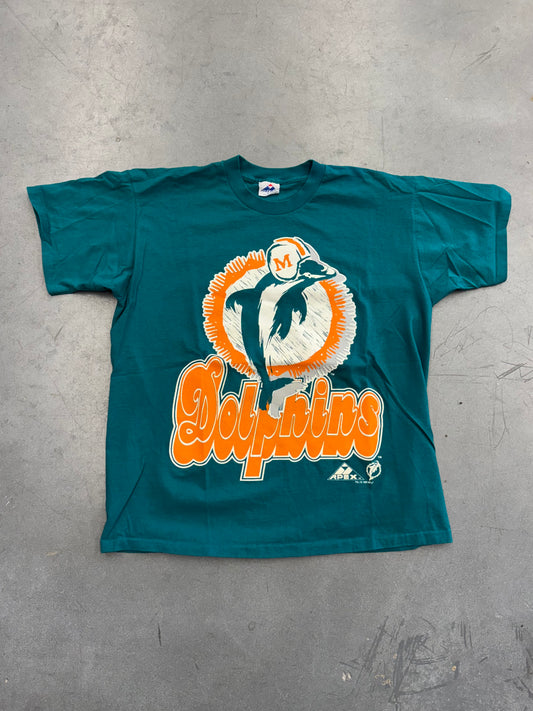 1993 APEX ONE MIAMI DOLPHINS BIG LOGO TEE