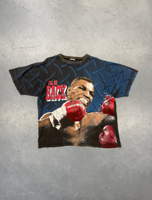 90'S MIKE TYSON ILL BE BACK JUMBO PRINT TEE (SUN AIR TAG)