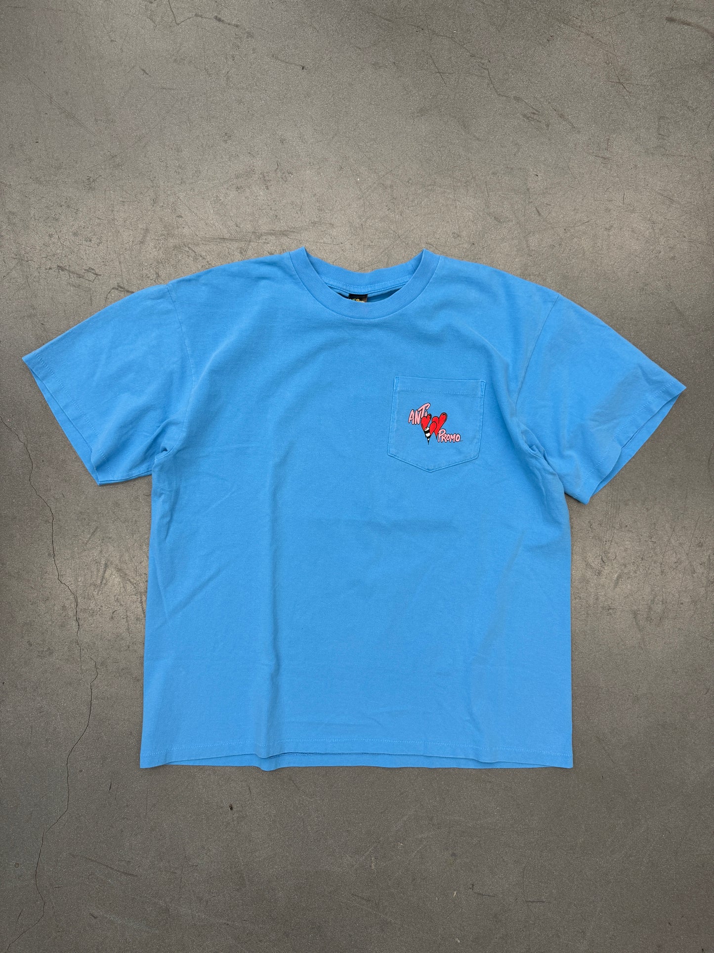 MATTY BOY ANTI PROMO POCKET TEE - LIGHT BLUE