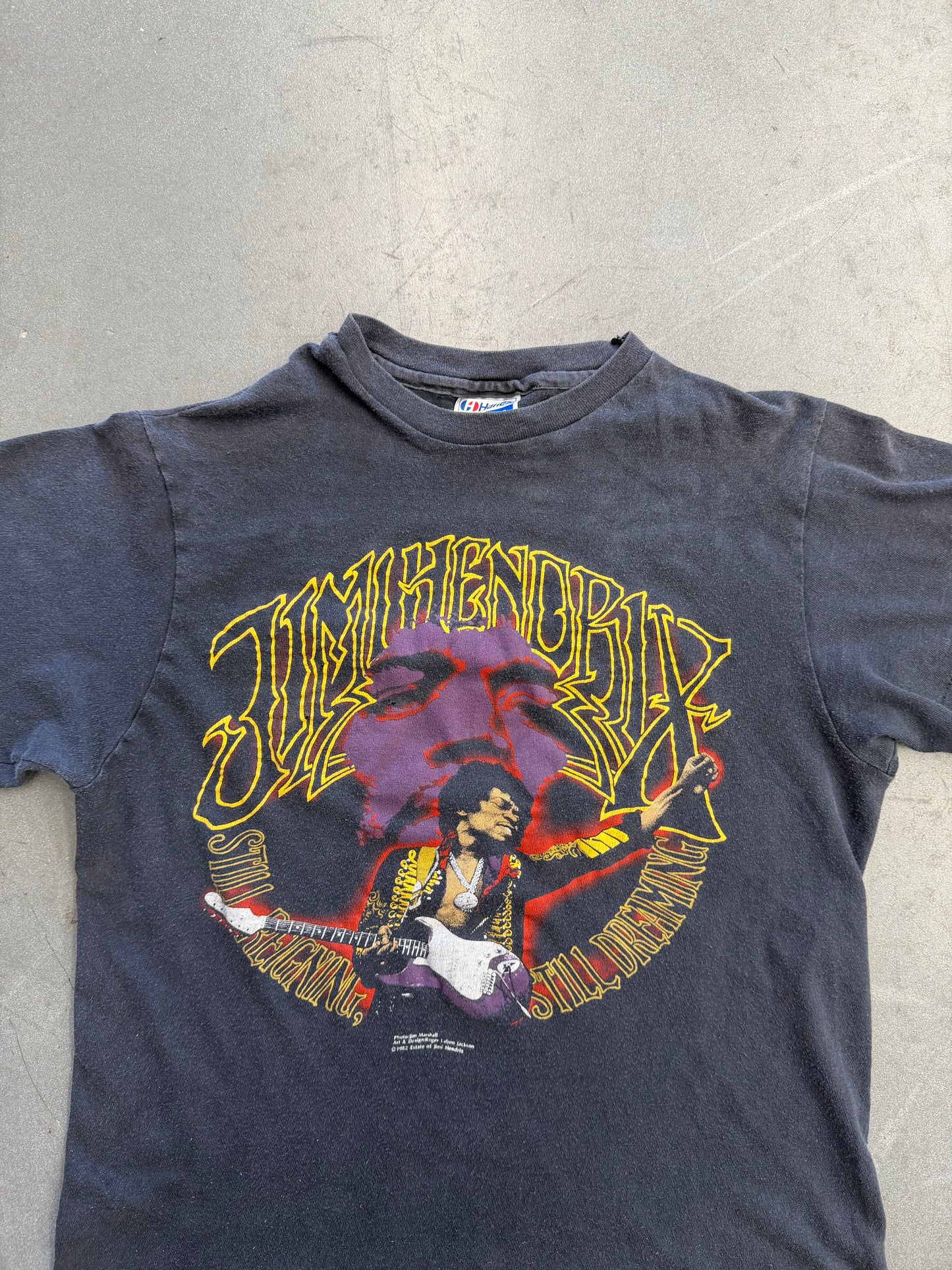 1982 JIMI HENDRIX STILL REIGNING STILL JAPANESE TEE (HANES TAG)