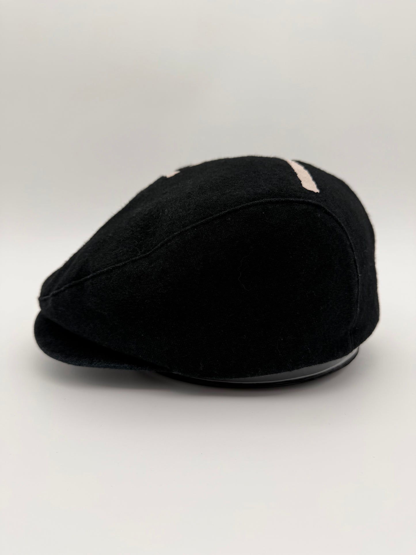 90'S STUSSY CM FLAT CAP (BLACK STUSSY HEADGEAR TAG)
