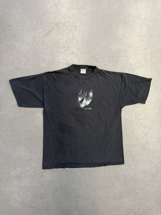 2000 THE END OF MUSIC KURT COBAIN BLUE EYES PORTRAIT TEE (ALL SPORT TAG)