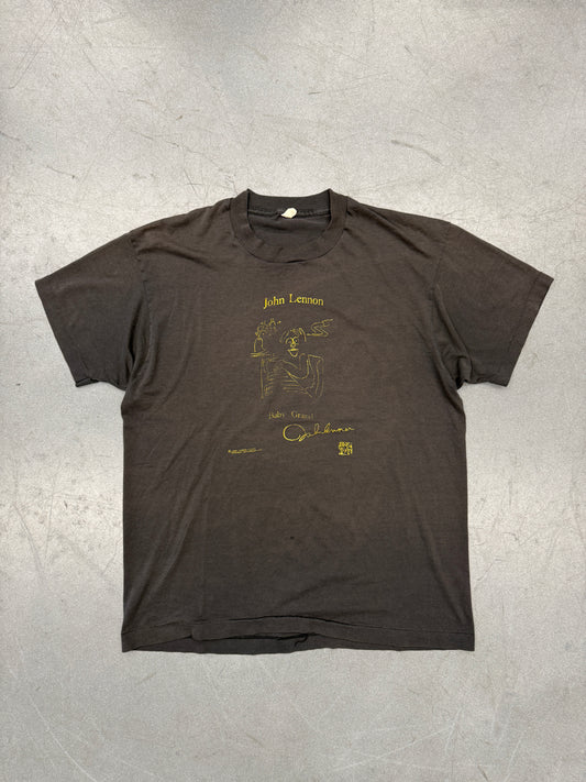 1980S JOHN LENON BABY GRAND ART TEE (SCREEN STARS TAG)