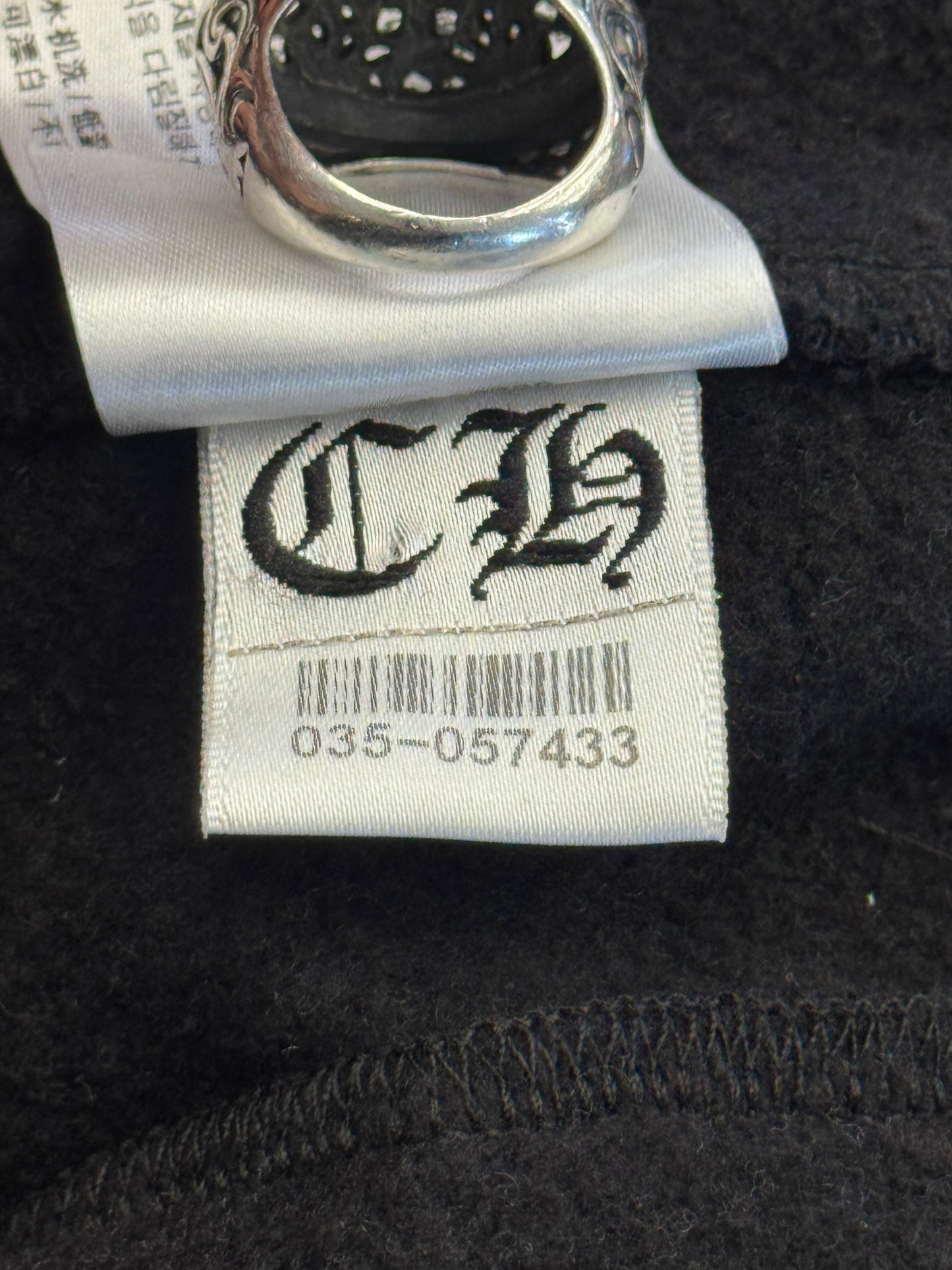CHROME HEARTS SLIT POCKET MIAMI EXCLUSIVE SWEATPANTS - BLACK/BLACK