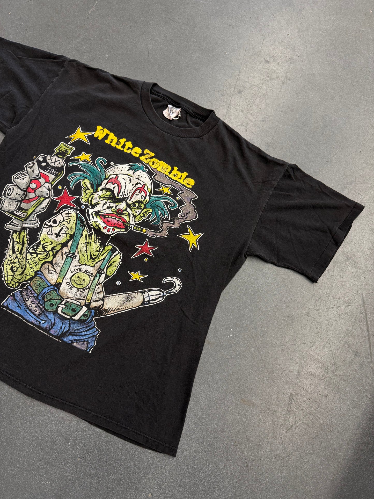 1995 WHITE ZOMBIE FREAKS AND HUMAN ODDITIES TEE (GEM TAG)