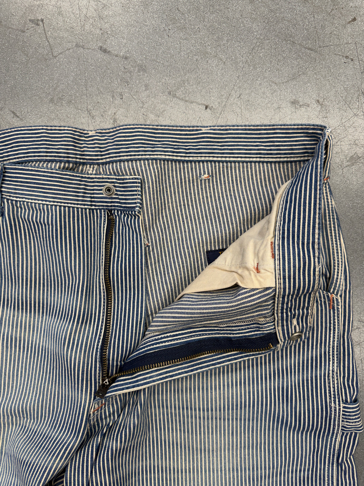 POLO RALPH LAUREN DUNGAREE FIT HICKORY-STRIPE WORKWEAR PANT