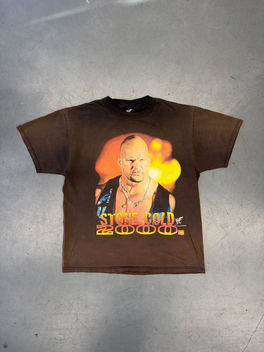 2000 WWF STONE COLD BIG FACE TEE (WWF ATTITUDE TAG)