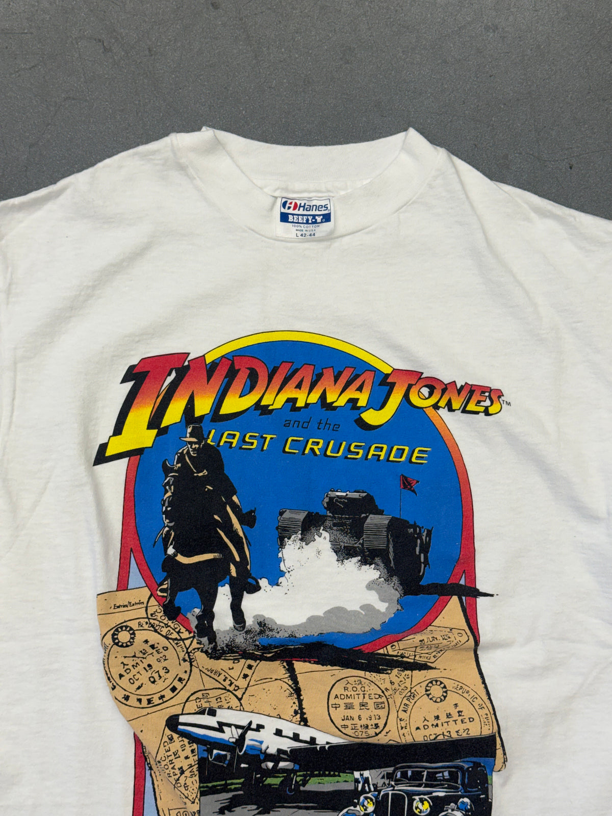 1989 INDIANA JONES AND THE LAST CRUSADE TEE