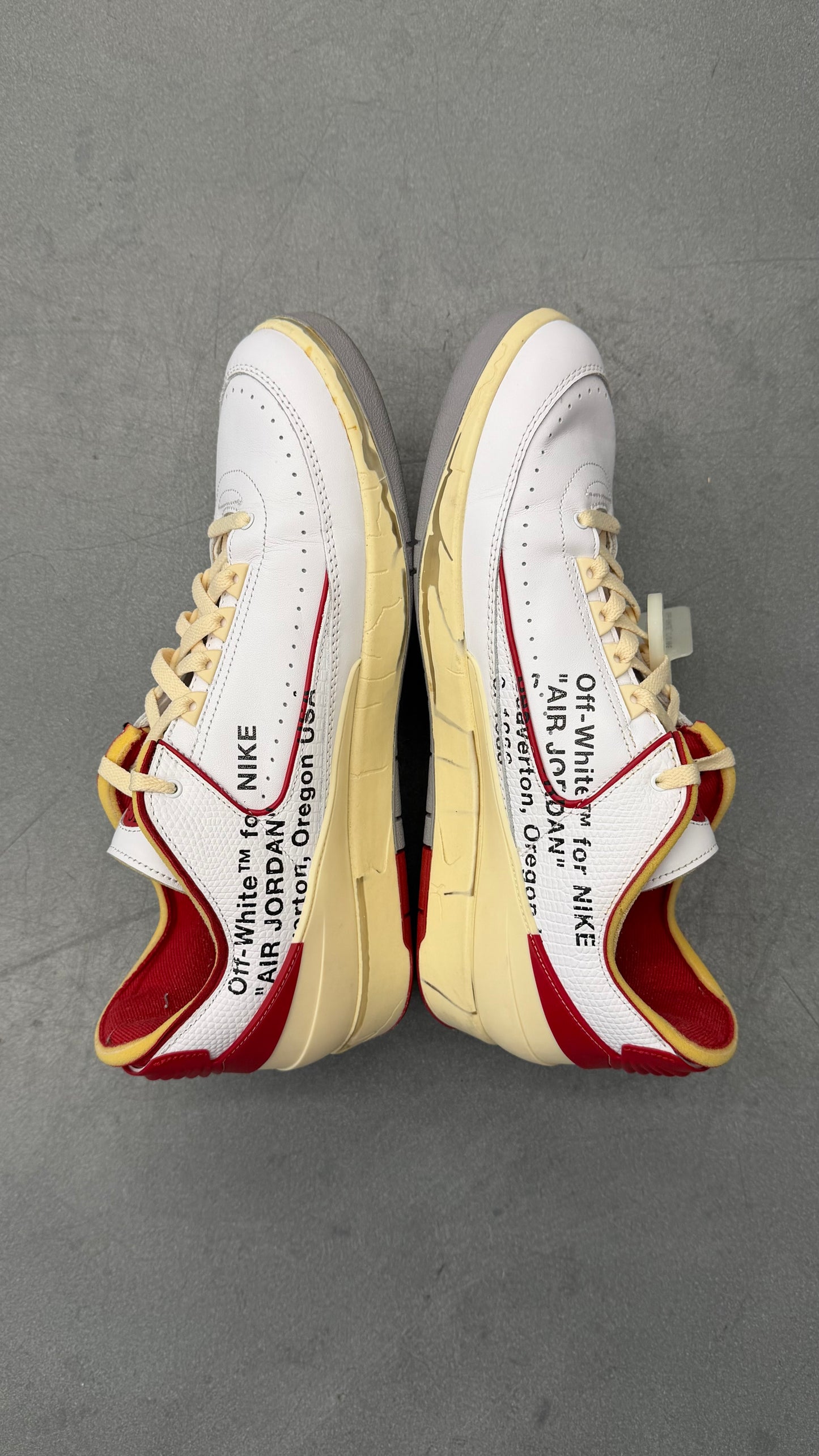 2021 JORDAN 2 RETRO LOW SP OFF-WHITE WHITE RED (WITH BOX)