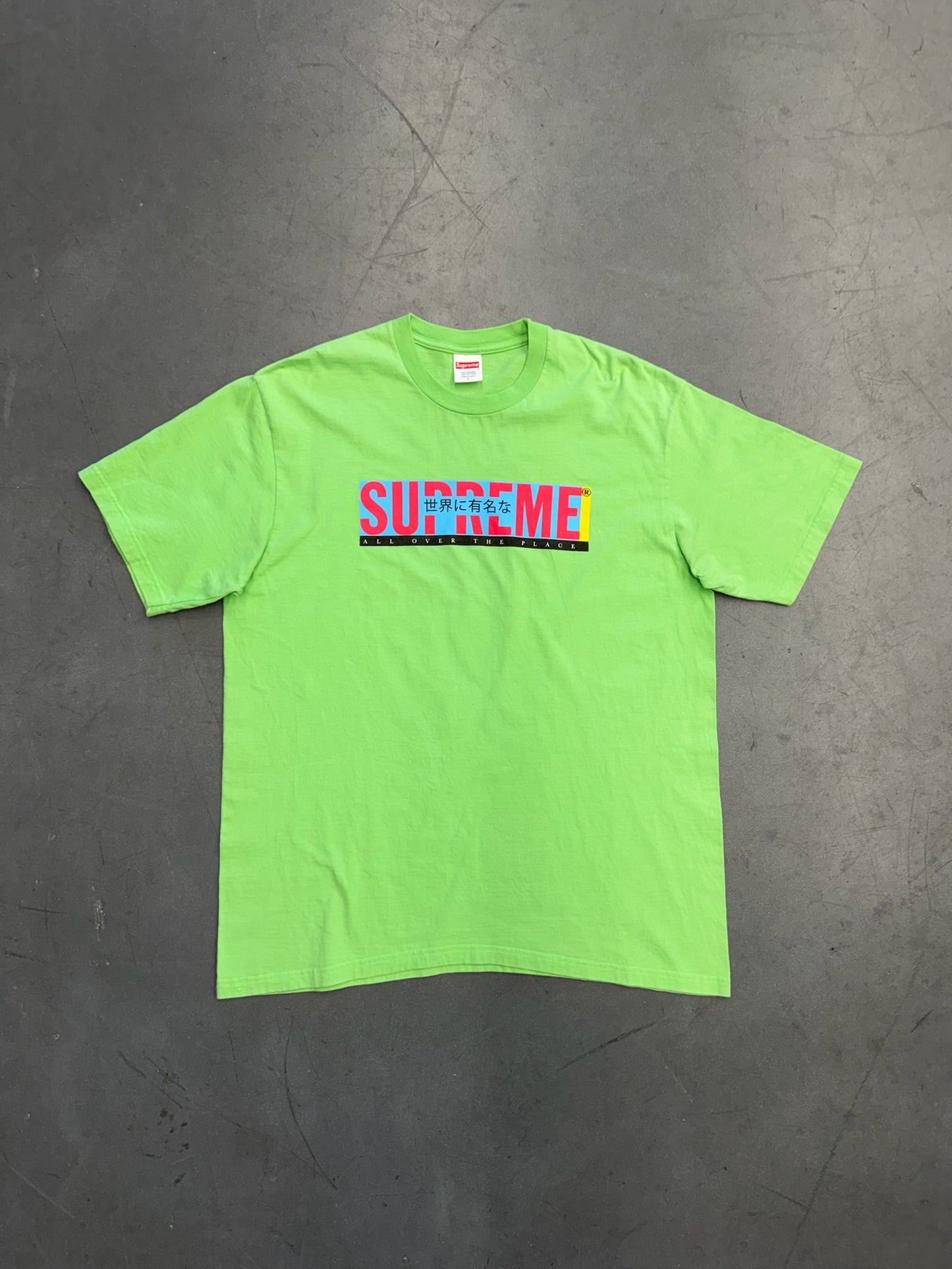 SS22 SUPREME ALL OVER TEE - LIME