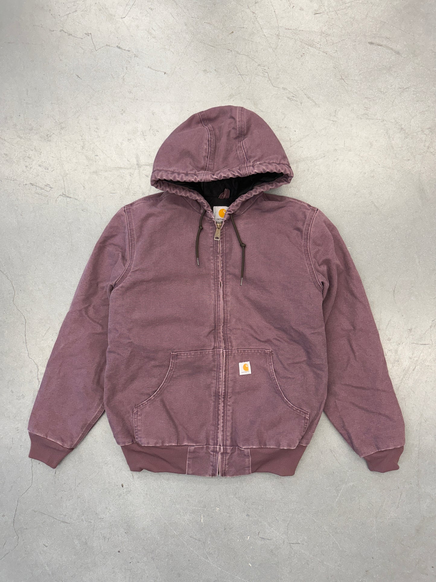90S CARHARTT LIGHT PURPLE WOMENS CANVAS HOODED JACKET