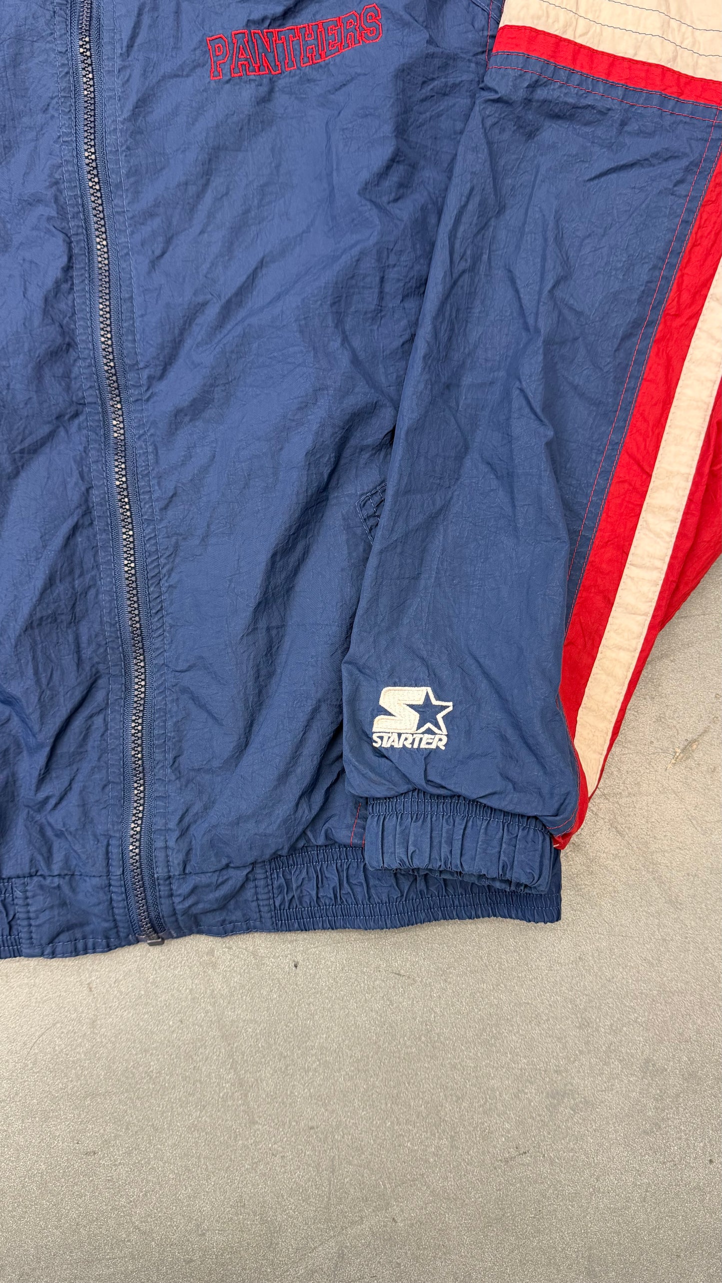 90S STARTER FLORIDA PANTHERS NHL HOCKEY ZIP-UP WINDBREAKER JACKET