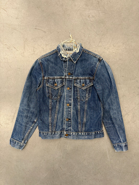 70'S LEVI STRAUSS & CO DISTRESSED COLLAR DENIM JACKET (NO TAG)
