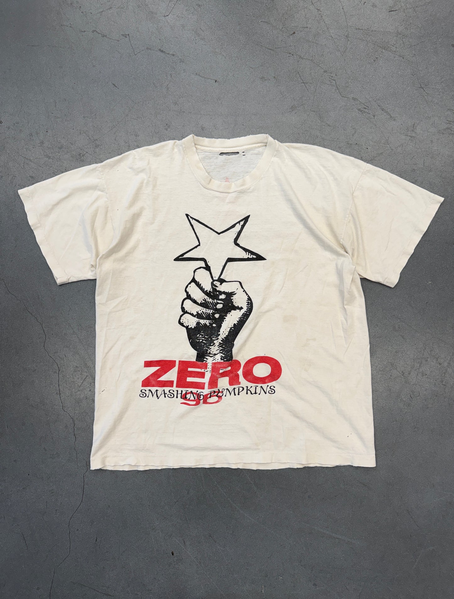 1996 SMASHING PUMPKINS ZERO PARKING LOT BOOTLEG TEE (PULLED TAG)