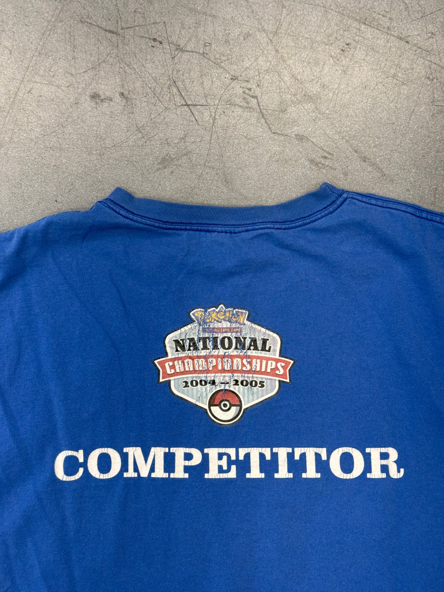 2005 POKEMON 2004-2005 NATIONAL CHAMPIONSHIPS COMPETITOR MACHAMP TEE (PORT AND COMPANY TAG)