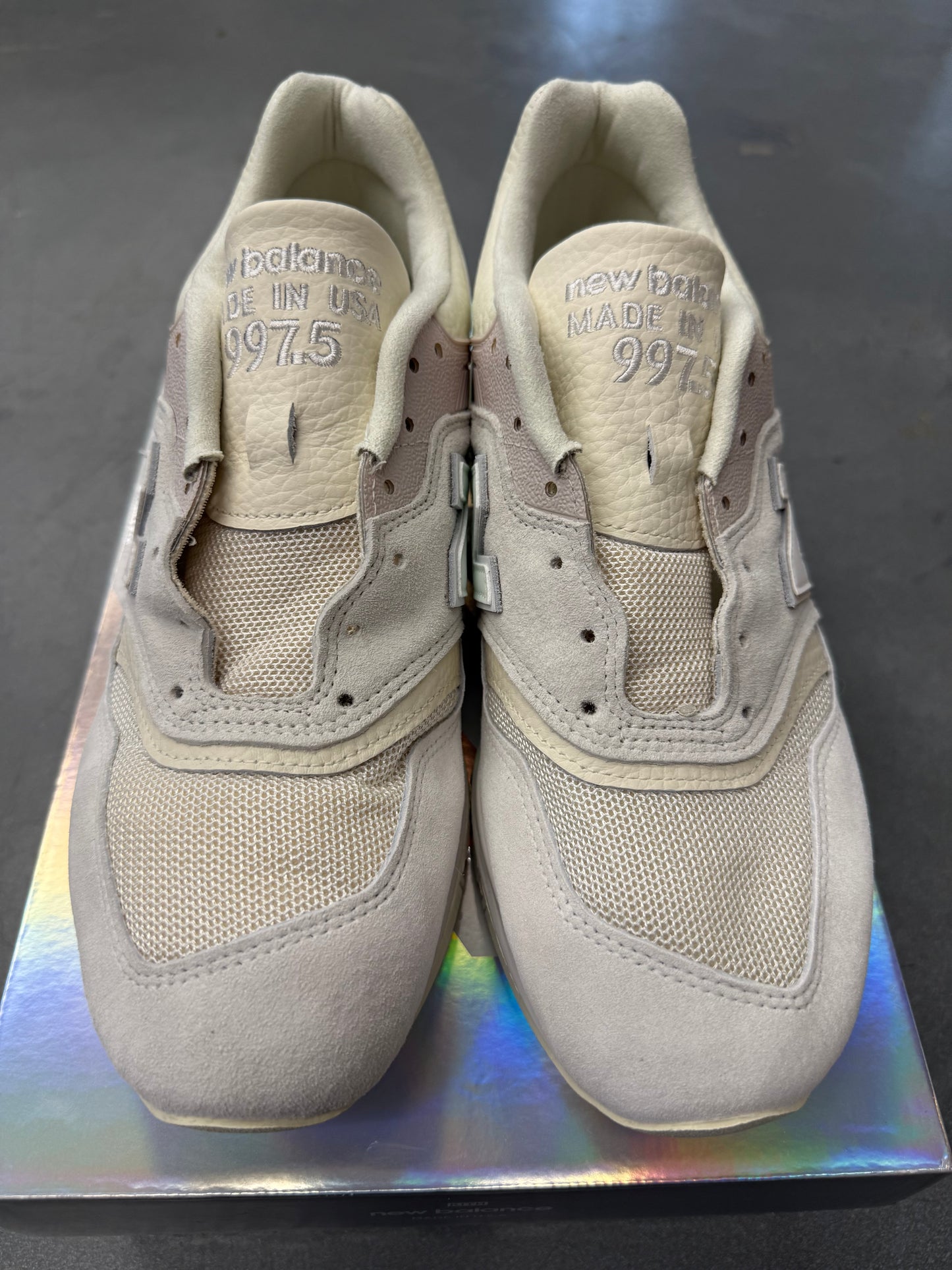 2025 SIZE 10 NEW BALANCE 997.5 MIUSA KITH EASTER WHITE MARSHMALLOW ANGORA