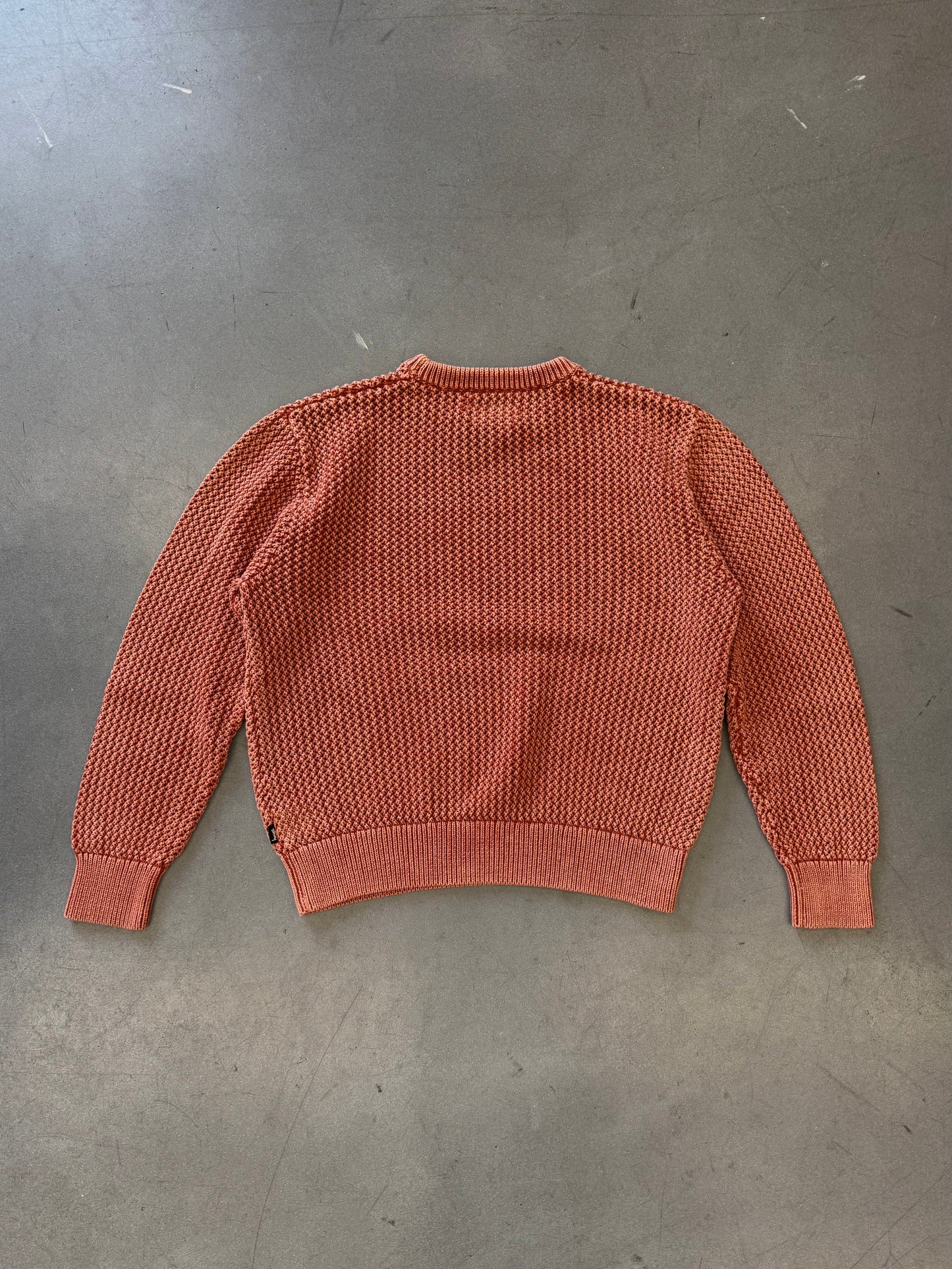 STUSSY PIGMENT DYED LOOSE GAUGE SWEATER