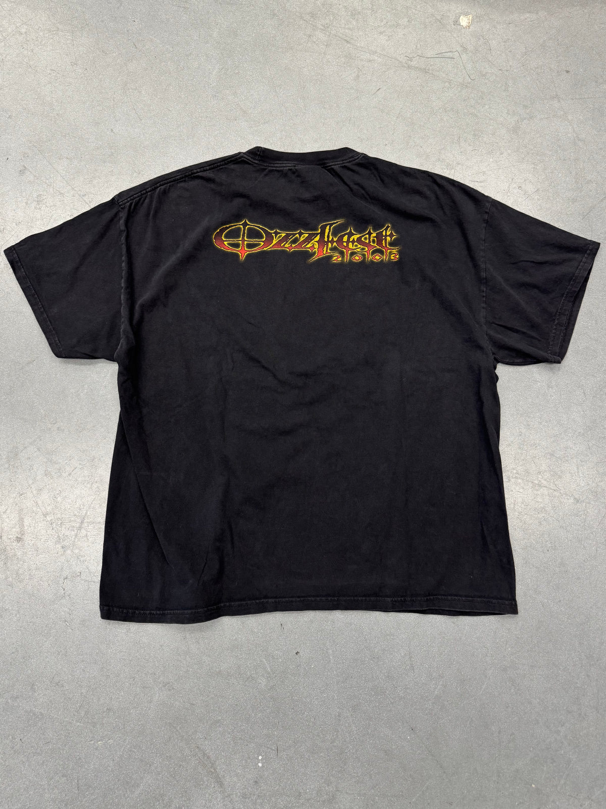 2003 OZZFEST DEVIL WITH US FLAG TEE (TENNESSEE RIVER TAG)